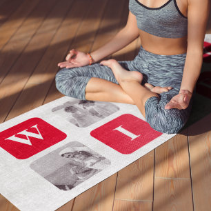 Esterilla De Yoga Foto Collage moderna y regalo rojo para una precio