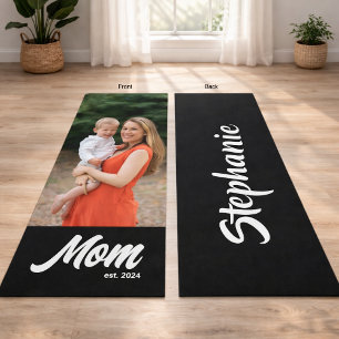 Esterilla De Yoga Foto de guión divertido establecido por mamá