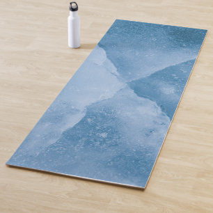 Esterilla De Yoga Foto de hielo azul