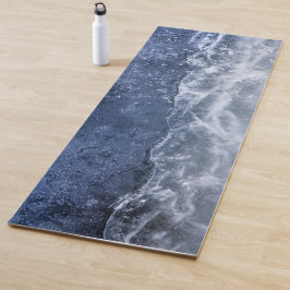 Esterilla De Yoga Foto de hielo azul brillante