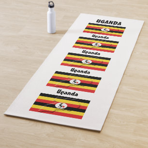 Esterilla De Yoga Foto personalizado BANDERA DE UGANDA
