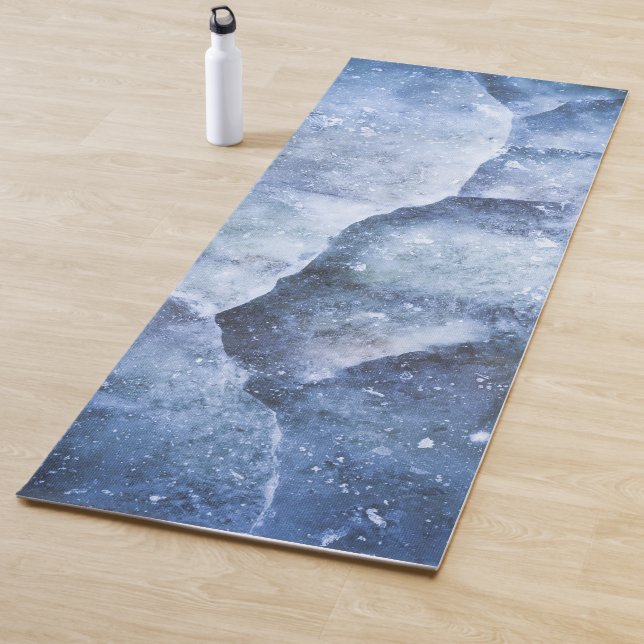 Esterilla De Yoga Fotografía de la superficie azul de hielo (In situ)