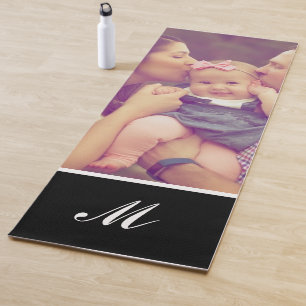 Esterilla De Yoga Fotografía familiar personalizada Monograma Yoga 