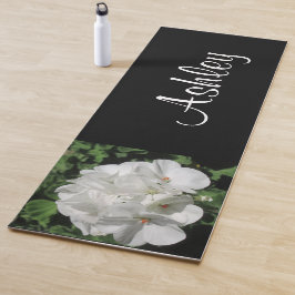 Esterilla De Yoga Fotografía floral blanca