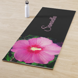 Esterilla De Yoga Fotografía floral rosa Nombre yoga mate