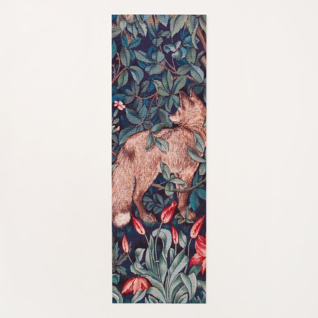 Esterilla De Yoga Fox en el bosque, William Morris (Anverso)