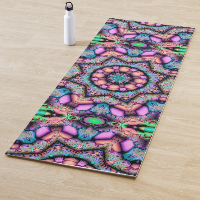 Esterilla De Yoga Fractal Mandala Arte Psicodélico Floral (In situ)