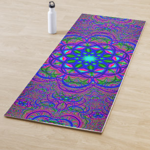 Esterilla De Yoga Fractales psicodélicos