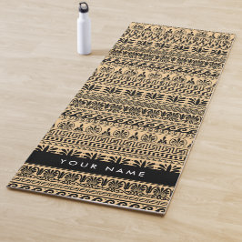 Esterilla De Yoga Fret griego, llave mixta de meandro, marrón, tu no