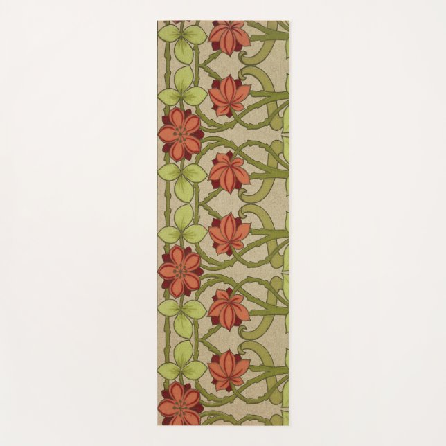 Esterilla De Yoga Frieze Border Art Nouveau Floral (Anverso)