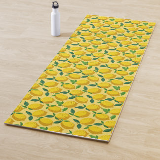 Esterilla De Yoga Frutas de limones amarillos lindos y geniales