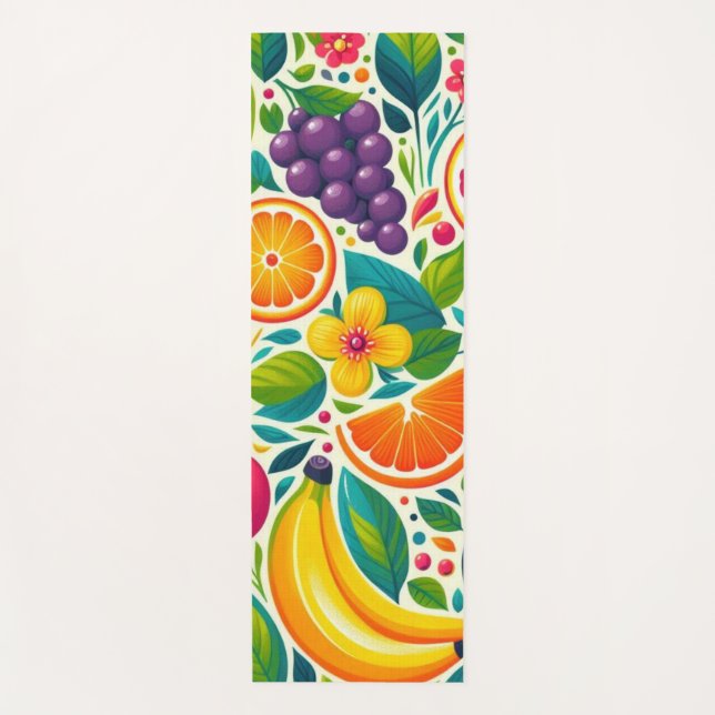 Esterilla De Yoga Frutos coloridos (Anverso)