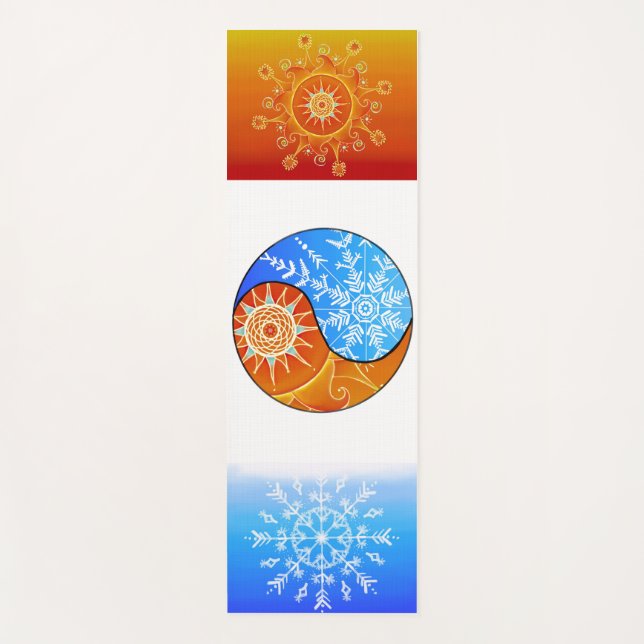 Esterilla De Yoga Fuego e hielo (Anverso)