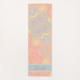 Esterilla De Yoga Fun Cute Pastel Resumen Bonito moderna