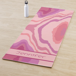 Esterilla De Yoga Fun Pink Resumen De La Inespiritualidad De La Muje