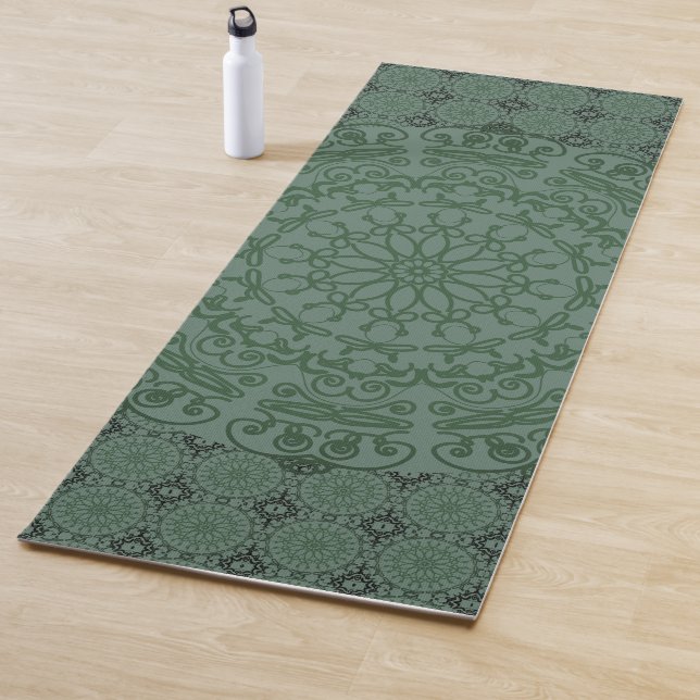 Esterilla De Yoga Funda de Duvet gris verde Mandala (In situ)