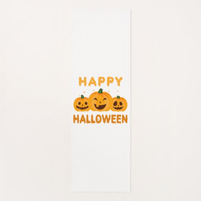 Esterilla De Yoga Funny Halloween Happy Halloween Pumpkins (Anverso)