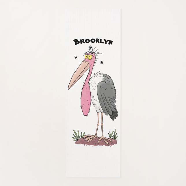 Esterilla De Yoga Funny marabou stork personalizado (Anverso)