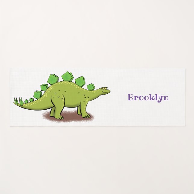 Esterilla De Yoga Funny stegosaurus dinosaur personalizado (Anverso (horizontal))