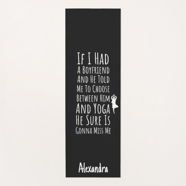 Esterilla De Yoga Funny Yoga Gifts For Her Girls Women Humor Joke (Anverso)