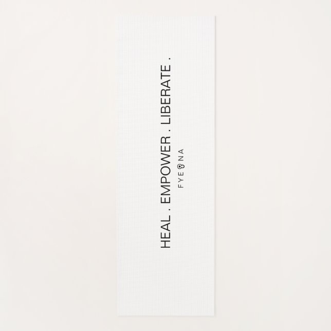 Esterilla De Yoga FYEONA White Classic (Anverso)