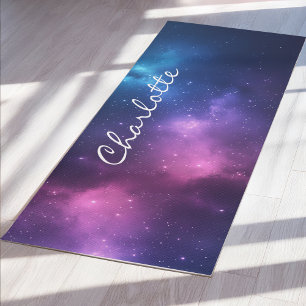 Esterilla De Yoga Galaxy Cosmic Energy & Meditación Personalizada