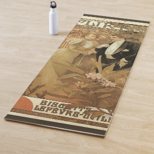Esterilla De Yoga Galletas Flirt Art Nouveau Vintage, Alphonse Mucha