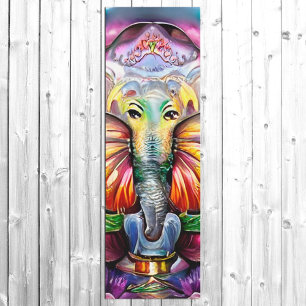 Esterilla De Yoga Ganesh Hindu India Elephant Bright Psychedelic