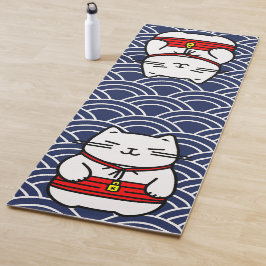 Esterilla De Yoga Gato afortunado japonés o Maneki-Neko