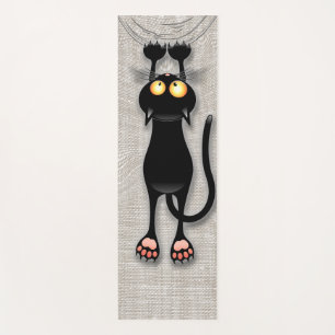 Esterilla De Yoga Gato divertido Personaje Rascando Tela