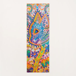 Esterilla De Yoga Gato psicodélico, Louis Wain