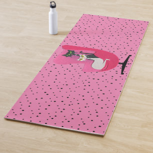 Esterilla De Yoga Gatos Atómicos Collares De Diamantes Silla Rosa Es