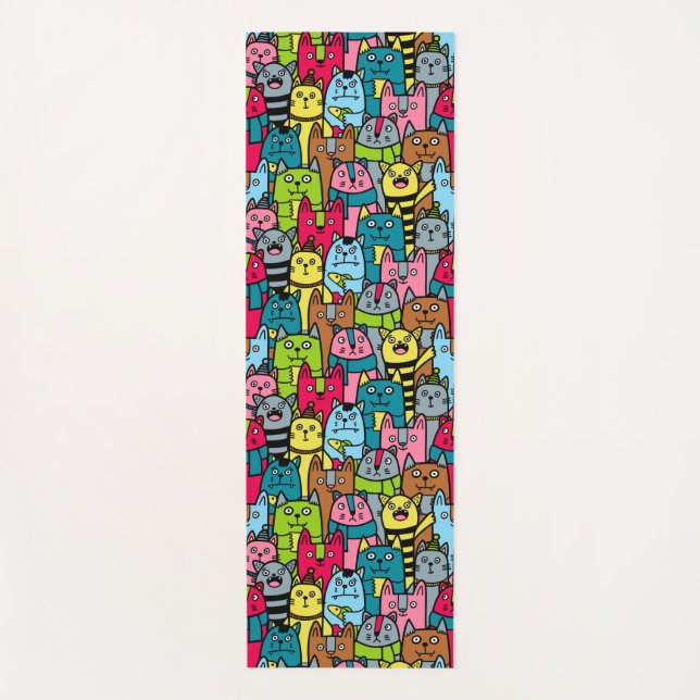 Esterilla De Yoga Gatos y gatos (Anverso)