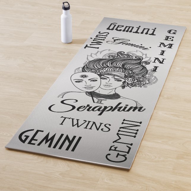 Esterilla De Yoga Gemini Masked Lady Zodiac Silver Personal (In situ)