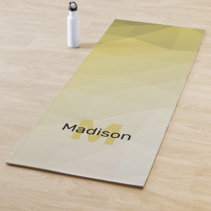 Esterilla De Yoga Geometría de color marrón amarillo malla patrón so