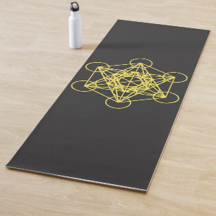 Esterilla De Yoga Geometría sagrada del cubo de metatrón