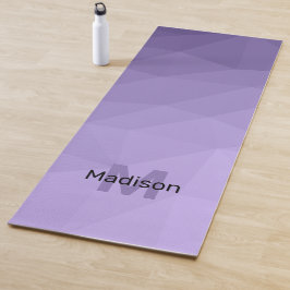 Esterilla De Yoga Geometría violeta púrpura malla Patrón de sombras