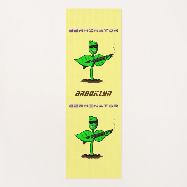 Esterilla De Yoga Germinator cyborg personalizado divertido (Anverso)