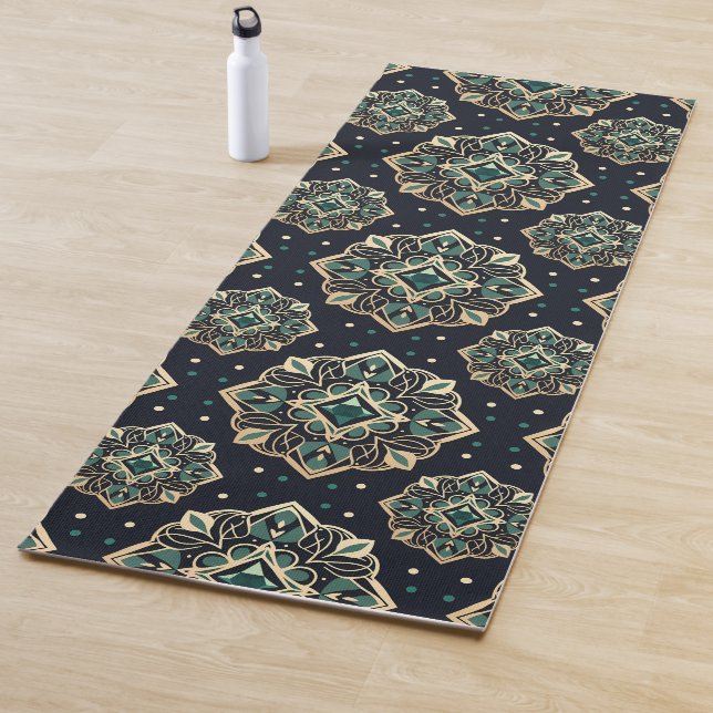 Esterilla De Yoga Gilded Emerald Mandala (In situ)
