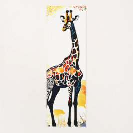 Esterilla De Yoga Giraffe Savannah Art