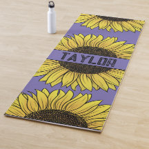 Girasol con nombre de monograma sólido