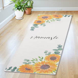 Esterilla De Yoga Girasol Eucalipto Verdor Namaste