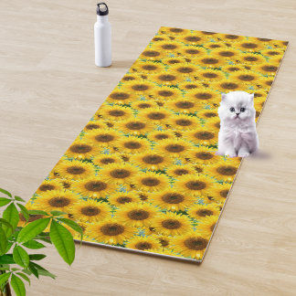 Esterilla De Yoga Girasoles florecidos