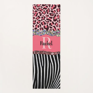 Esterilla De Yoga Glitz Glam Bling Brillo Rosado Femenino Única