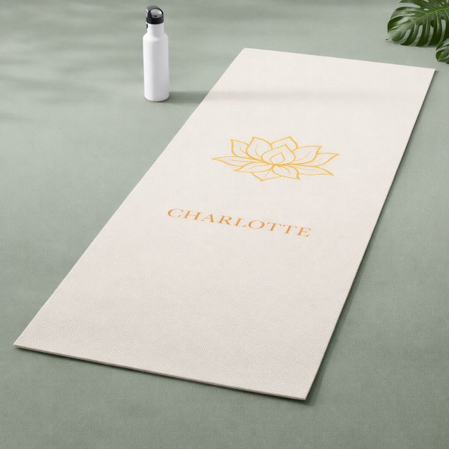 Esterilla De Yoga Gold lotus flower name ivory (Subido por el creador)
