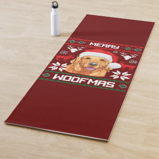 Esterilla De Yoga Golden Retriever Merry Woofmas Sweatshirt Dog