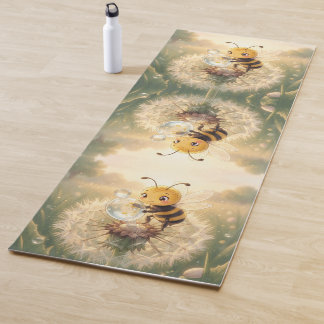 Esterilla De Yoga Goldene Hummel im Blütentanz.9