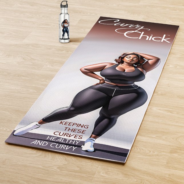 Esterilla De Yoga Gorgosa mujer negra curvada (Subido por el creador)