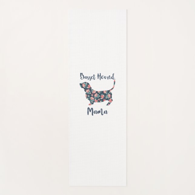 Esterilla De Yoga Gracioso Basset Hound Regalos Basset Hound Mom Shi (Anverso)