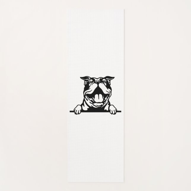 Esterilla De Yoga Gracioso Bulldog feliz (Anverso)